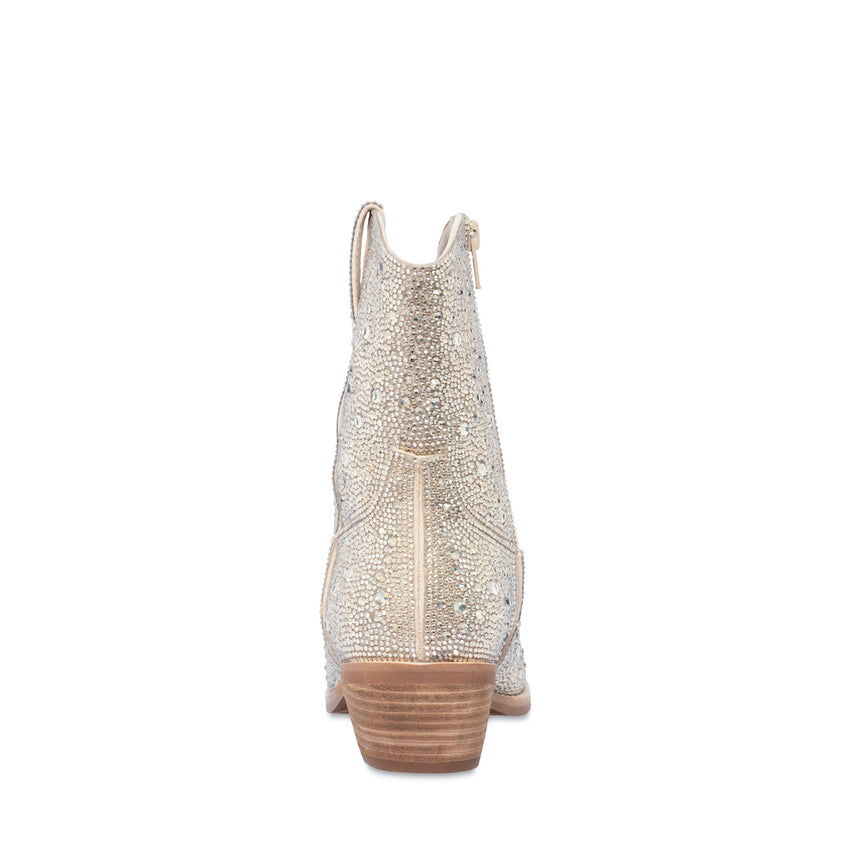 Rinna Sand Multi Botines con Brillos Beige para Mujer
