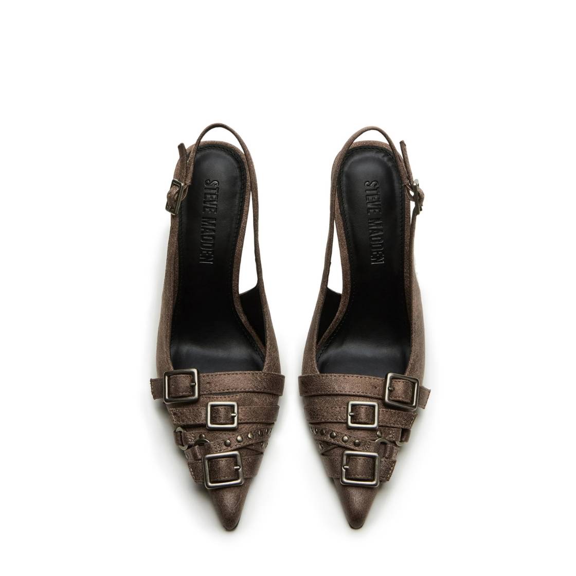 Rivvy Grey Distressed Tacones Grises para Mujer