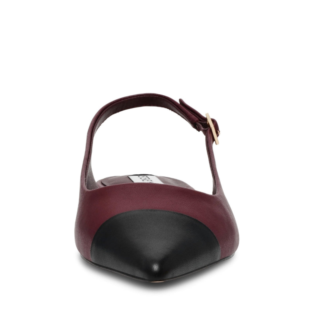 Rowyn Black Burgundy Flats para Mujer