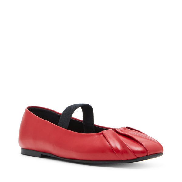 Sabrinaa Red Paris Flats Rojas