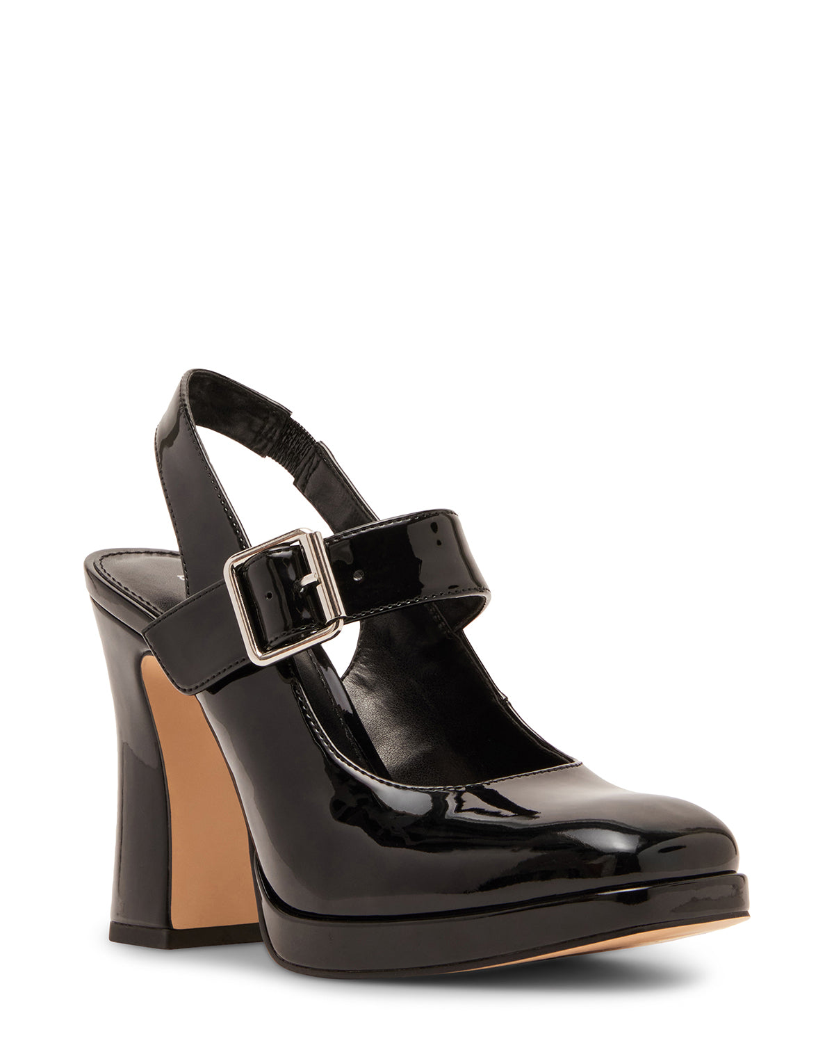 Sarahh Black Patent Tacones Negros