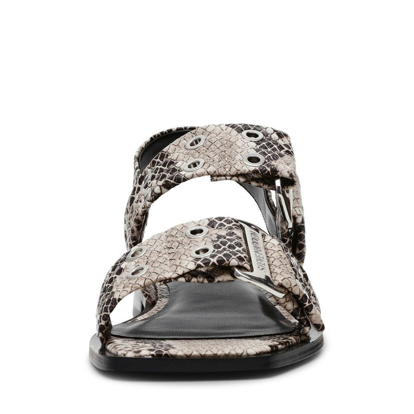 Saria Light Beige Snake Sandalias para Mujer