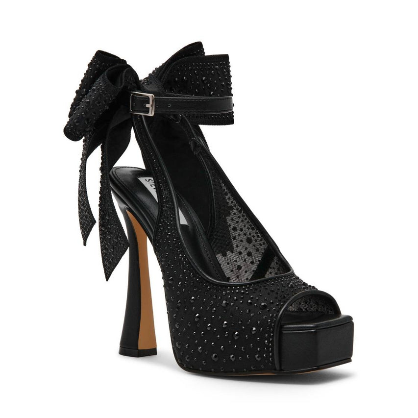 Sash Mr Black Sandalias de Tacon con Brillos Negras