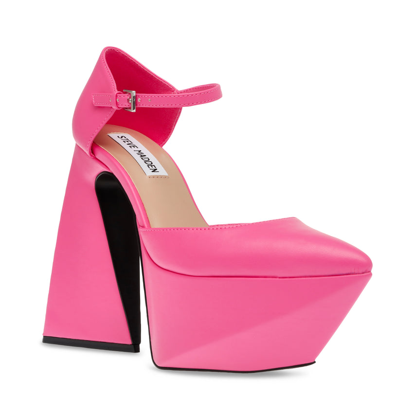 Secretz Hot Pink Tacones de Plataforma Rosas