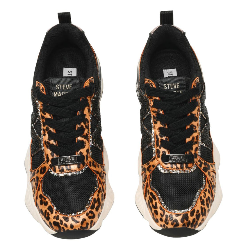 Sedgwick Black Leopard Tenis Deportivos Animal Print Para Mujer