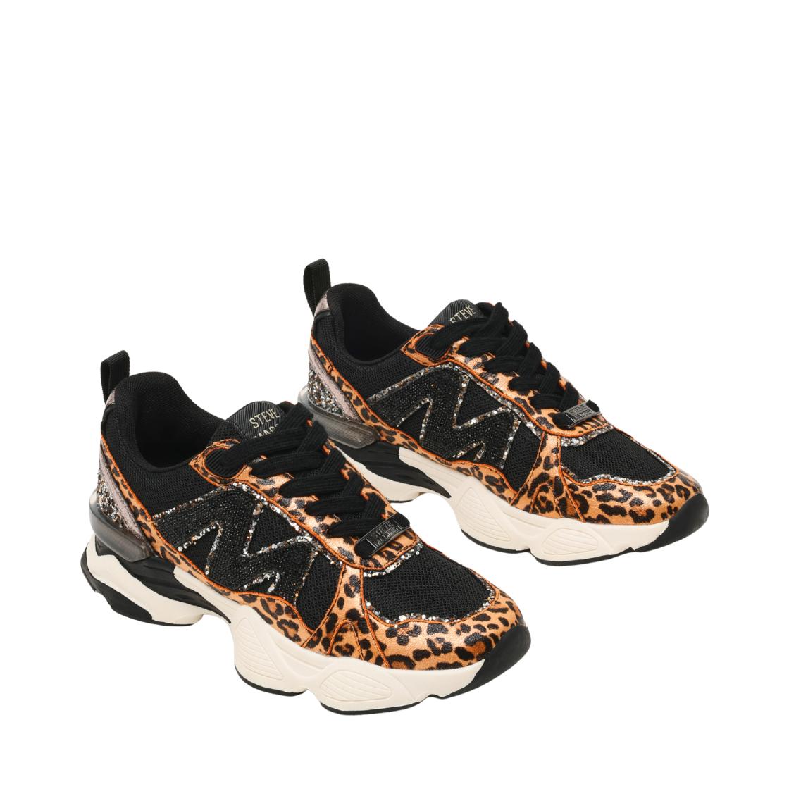 Sedgwick Black Leopard Tenis Deportivos Animal Print