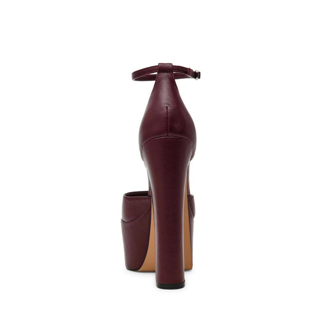 Selestine Cherry Lacquer Leather Tacones de Plataforma Vino para Mujer