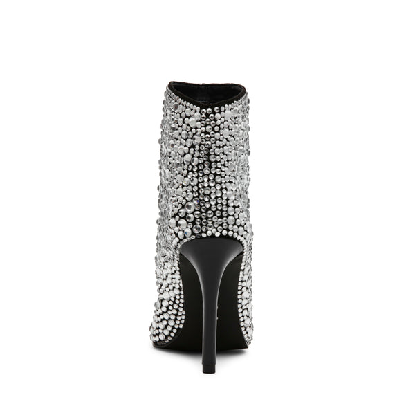 Sentinel R Rhinestone Botines Plateados con Brillos para Mujer