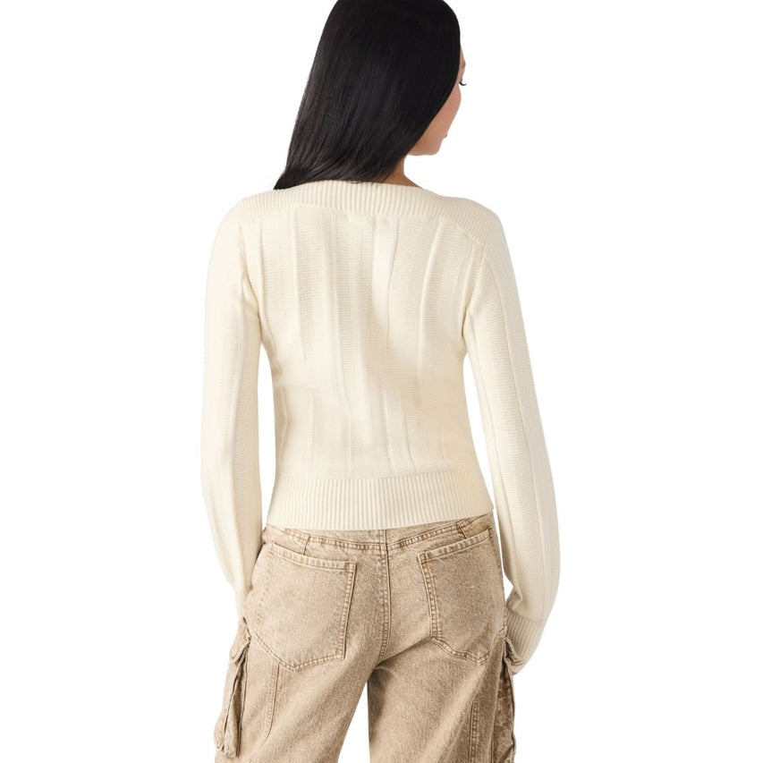 Serra Sweater Antique Sueter Beige para Mujer