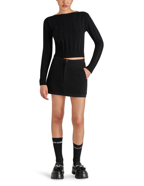 Serra Sweater Black Sueter Negro para Mujer