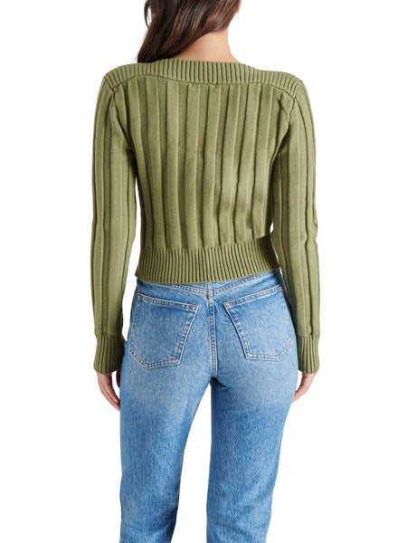 Serra Sweater Burnt Olive Sueter Verde Olivo para Mujer