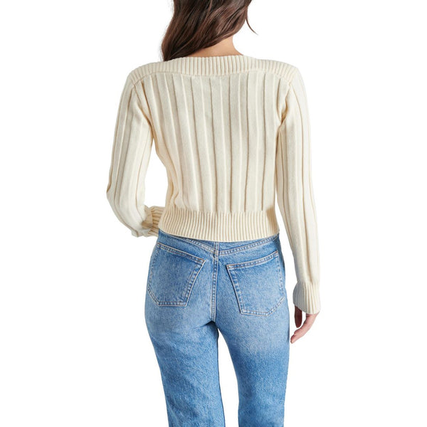 Serra Sweater Cream Sueter Blanco para Mujer