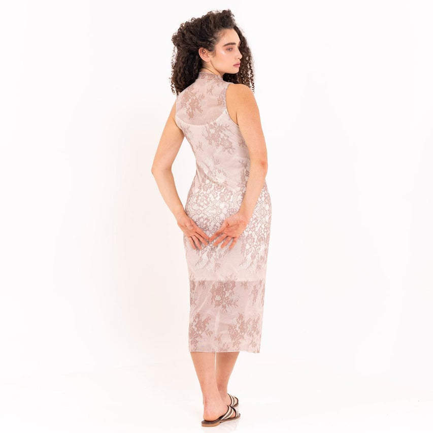 SIDRA DRESS CREAM TAN
