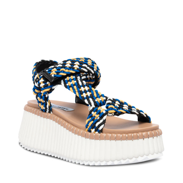 Silas Blue Multi Sandalias Azules