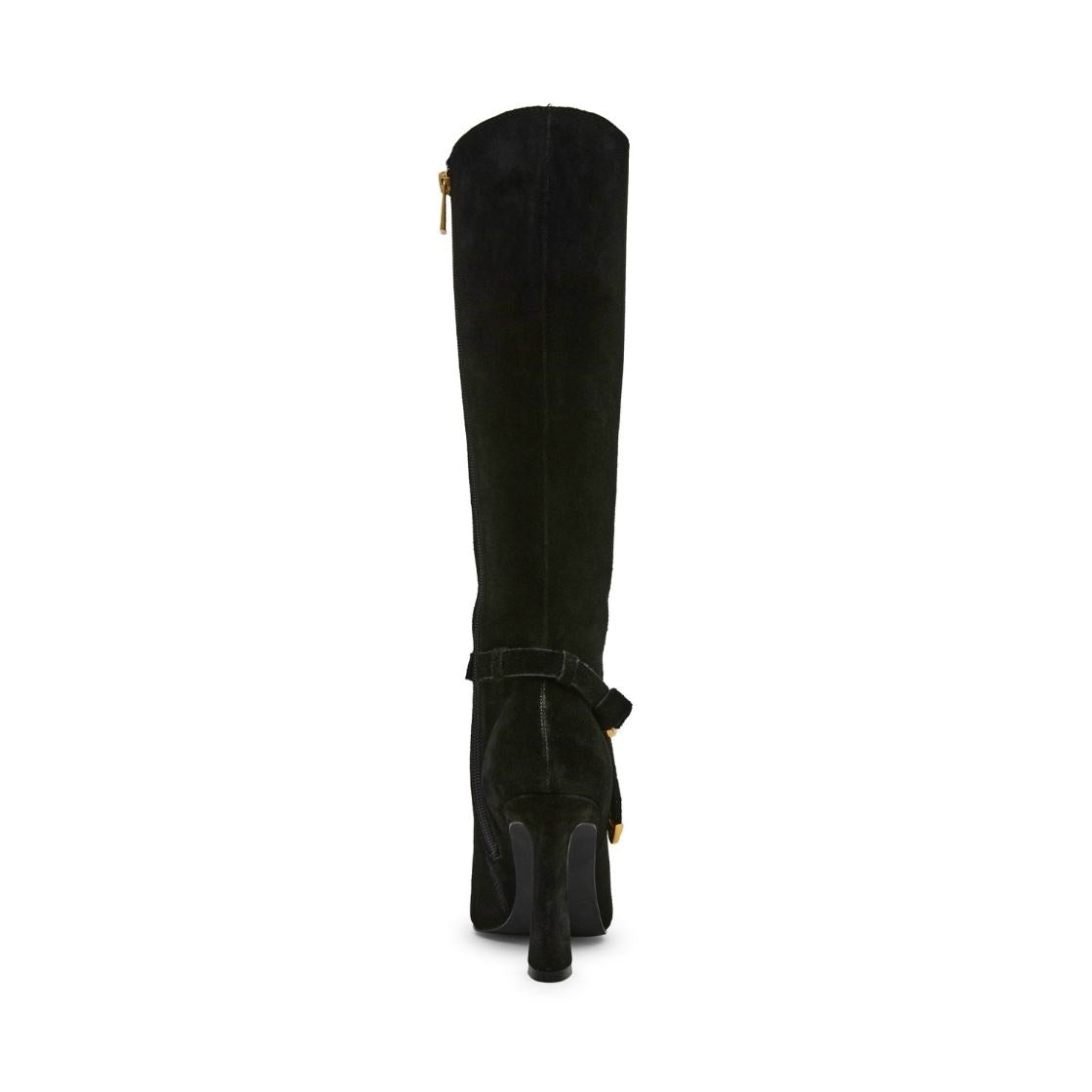 Sirrens Black Suede Botas de Gamuza Negras para Mujer
