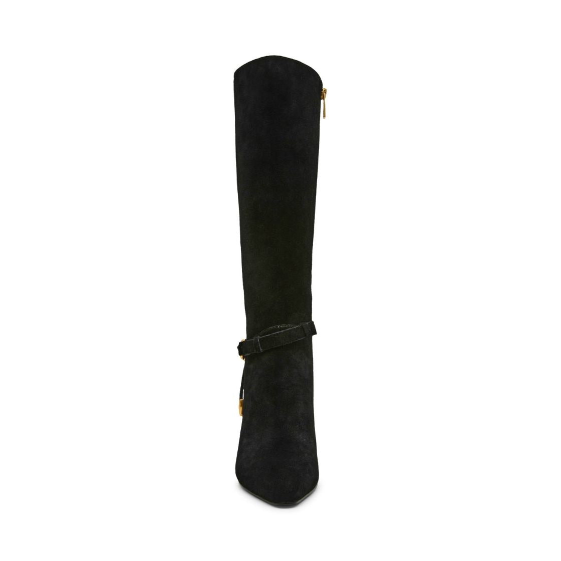 Sirrens Black Suede Botas de Gamuza para Mujer