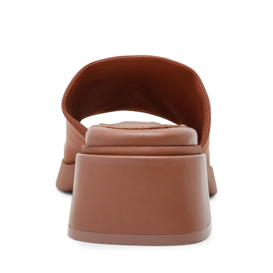 Slidester Mocha Sandalias con Tacon Cafés Para Mujer