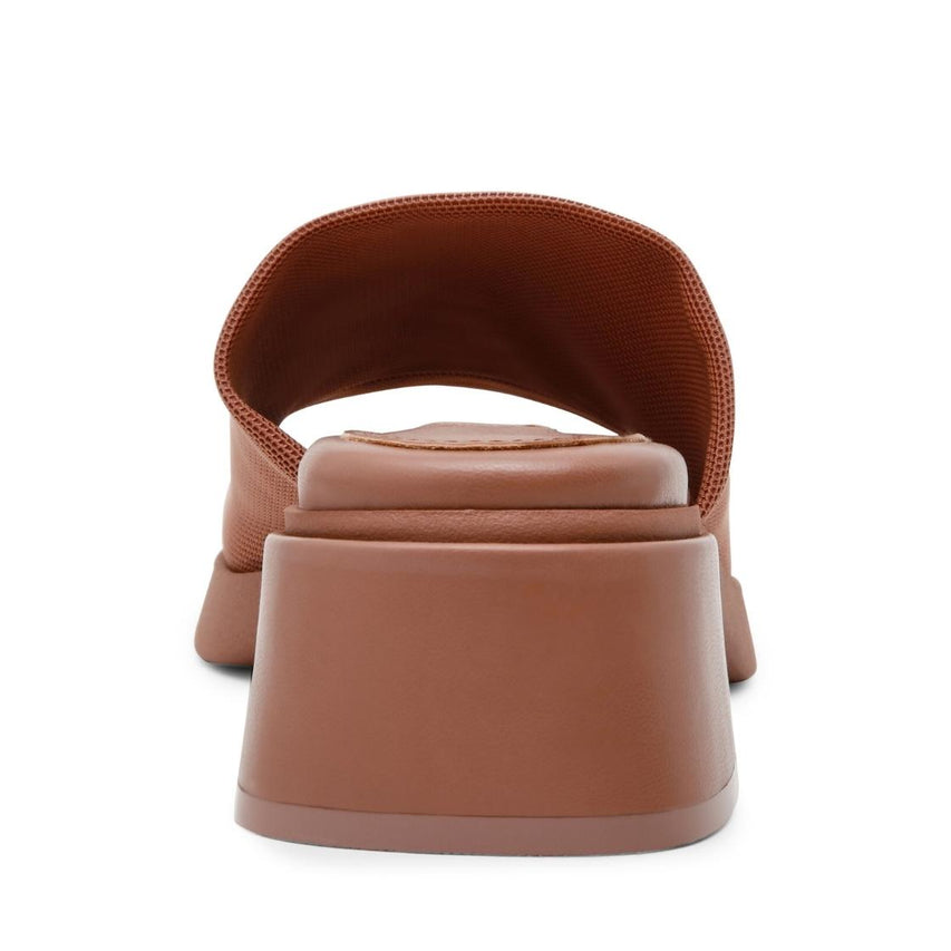 Slidester Mocha Sandalias con Tacon Cafés Para Mujer
