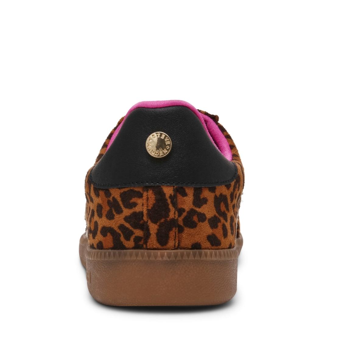 SM90-L Leopard Tenis Cafés Para Mujer Animal Print