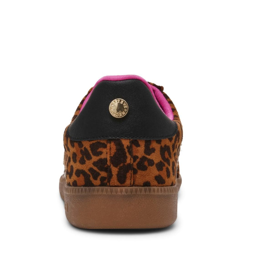 SM90-L Leopard Tenis Cafés Para Mujer Animal Print