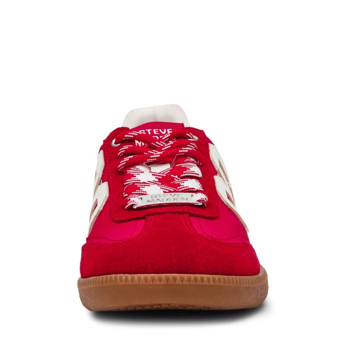 SM90 Red White Tenis Rojos Para Mujer