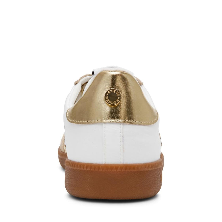 SM90 White Gold Tenis Blancos Para Mujer