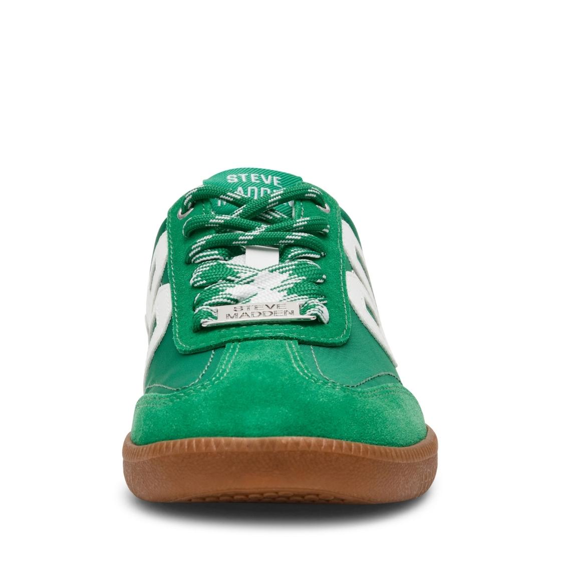 SM90 White Green Tenis Verdes Para Mujer 