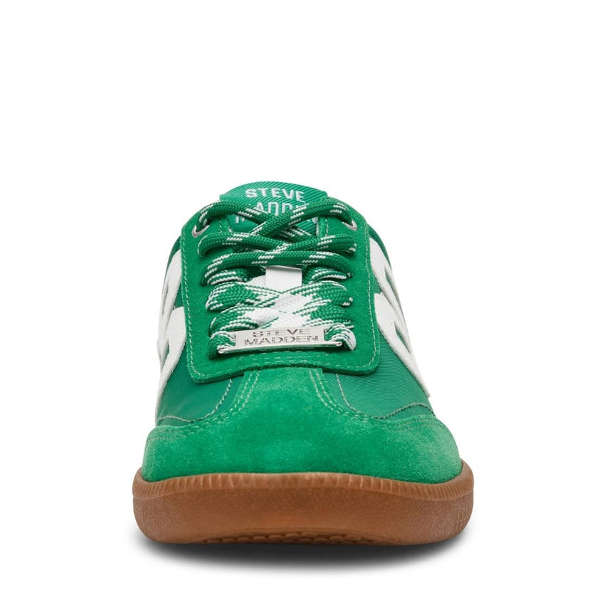 SM90 White Green Tenis Verdes Para Mujer 