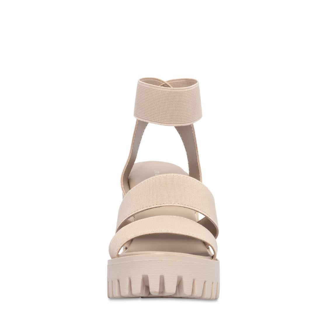 Sohoo Sand Fabric Sandalias de Tacón Para Mujer