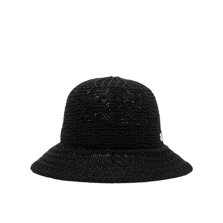 Sombrero Bucket Rafia Black Accesorio Negro Para Mujer