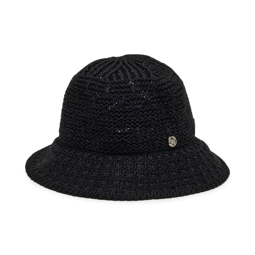 Sombrero Bucket Rafia Black Accesorio Para Mujer