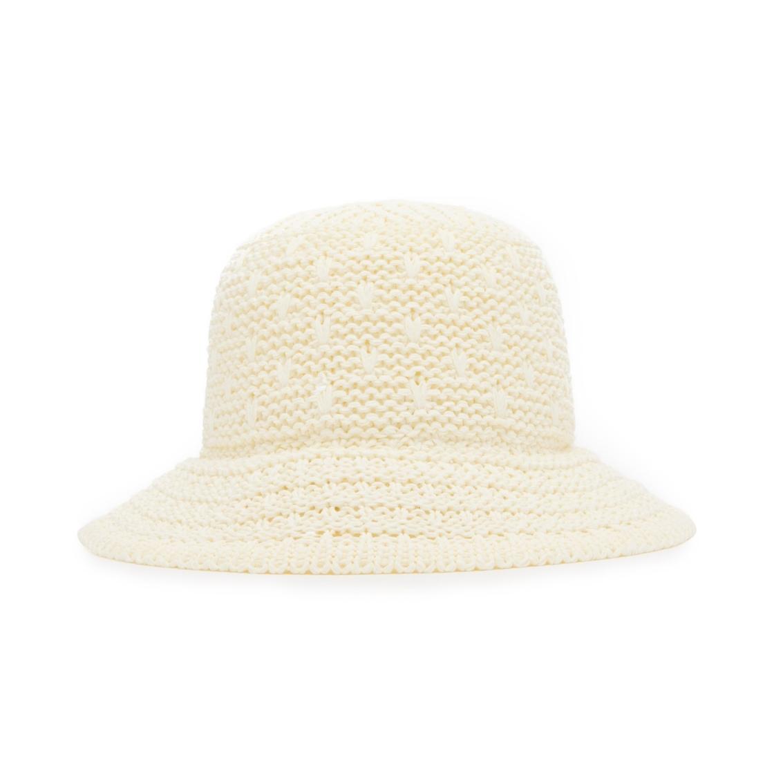 Sombrero Bucket Rafia White Accesorio Blanco Para Mujer
