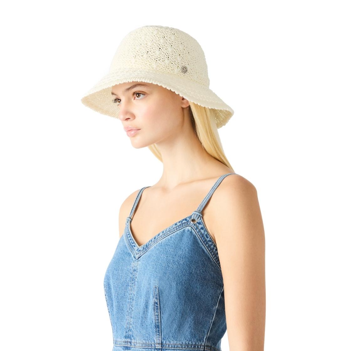 Sombrero Bucket Rafia White Accesorio Blanco