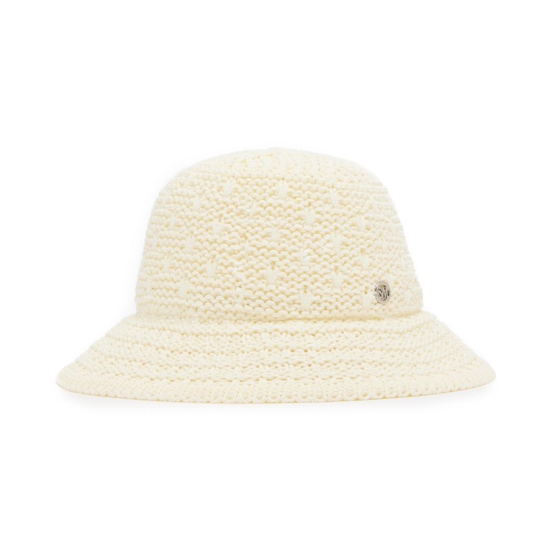 Sombrero Bucket Rafia White Accesorio Para Mujer