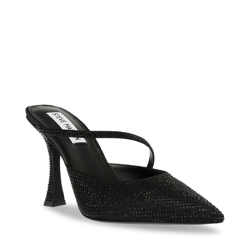 Sparkup Black Crystal Tacones con Brillos Negros