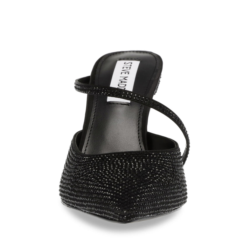 Sparkup Black Crystal Tacones con Brillos para Mujer