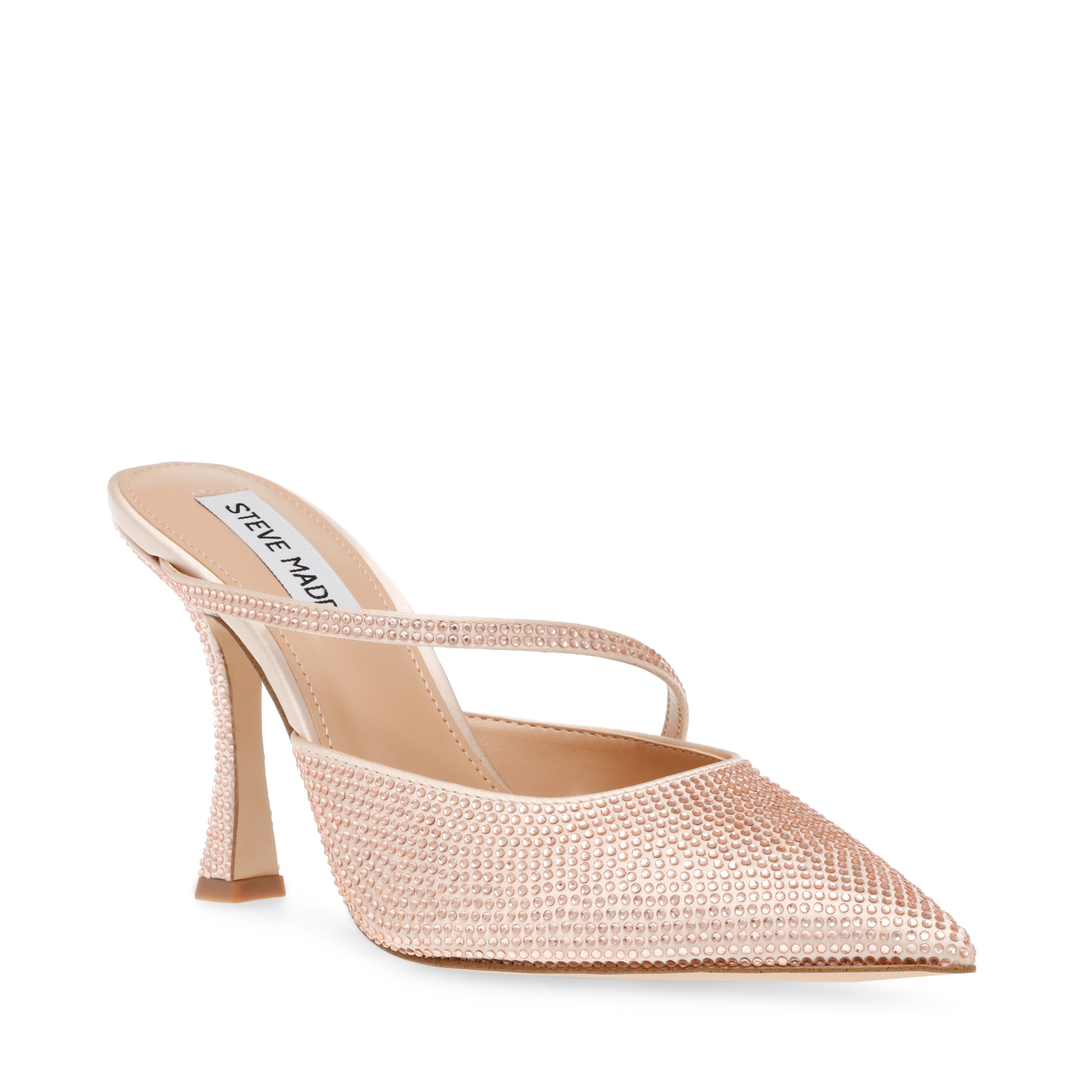 Sparkup Blush Tacones con Brillos Rosa Claro