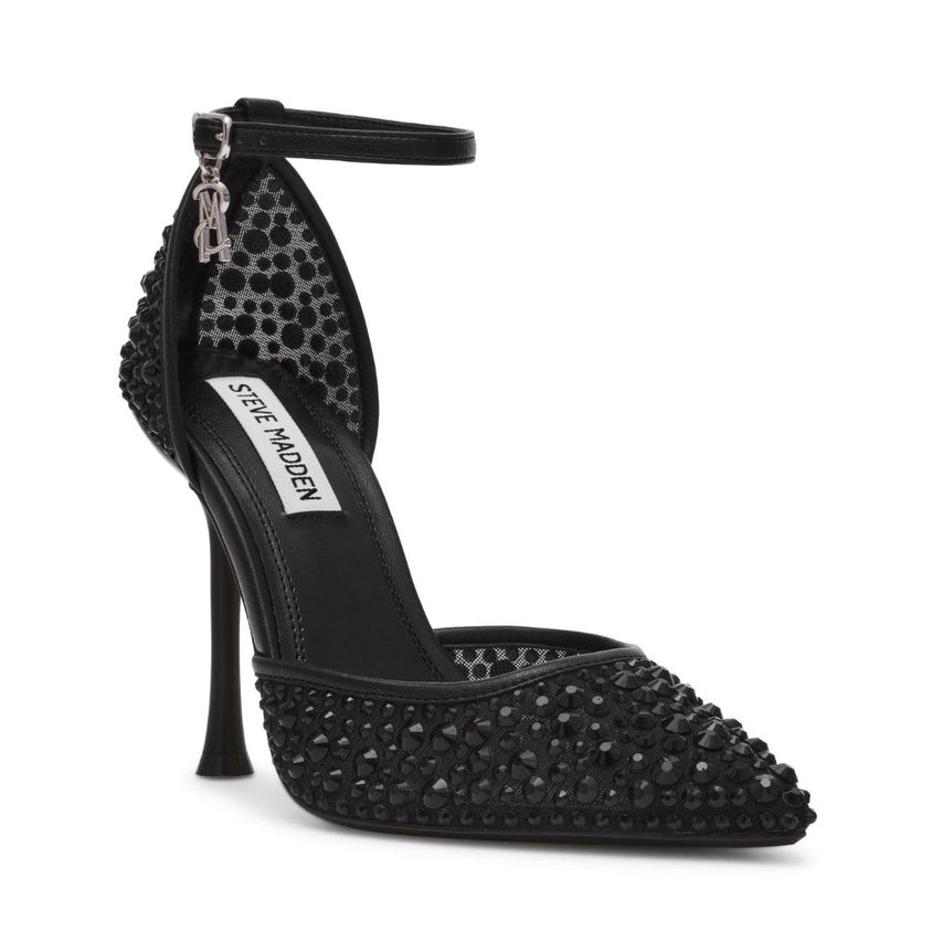 Sparx-MS Black Tacones Mesh Negros