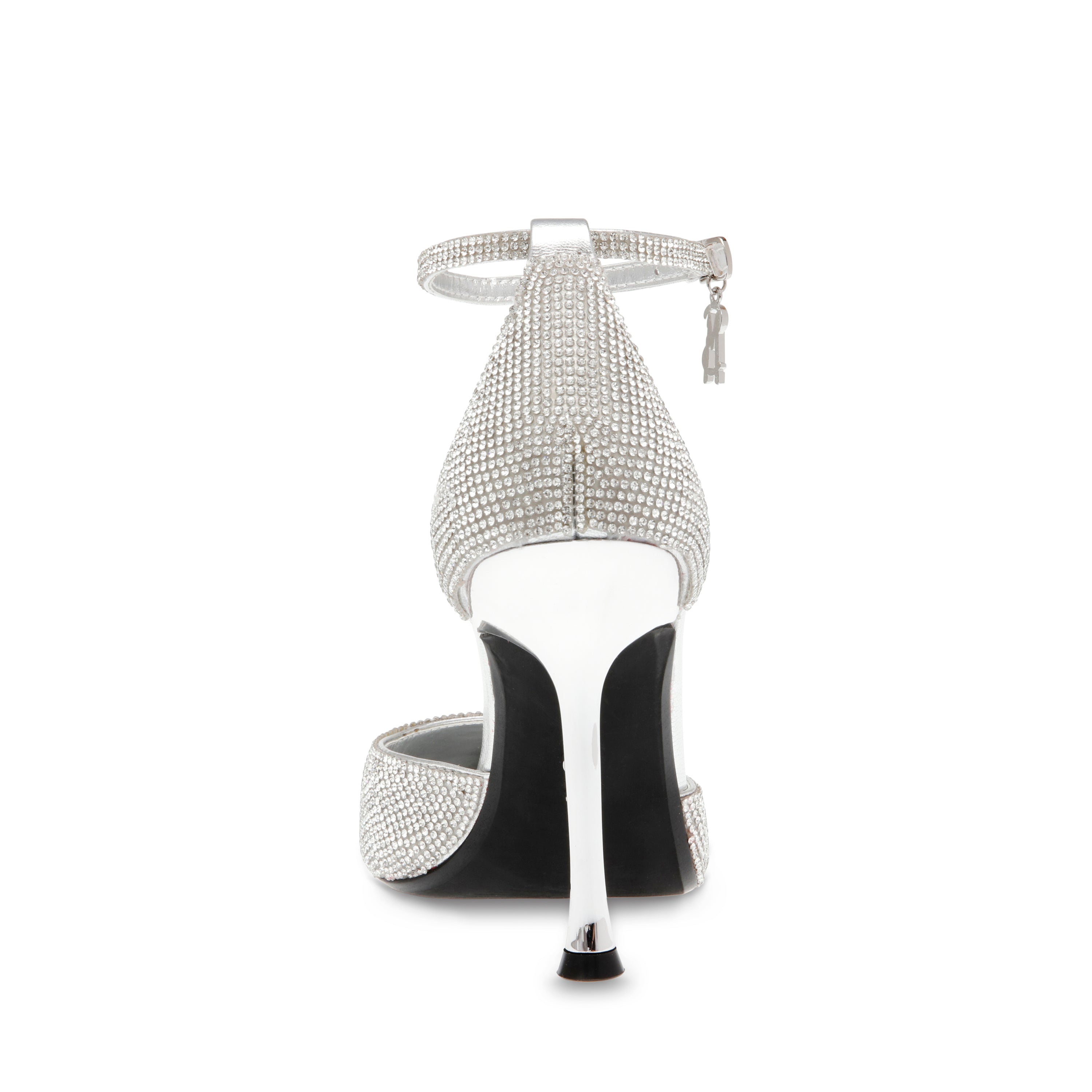 Sparx R Crystal Tacones con Brillos Plateados para Mujer