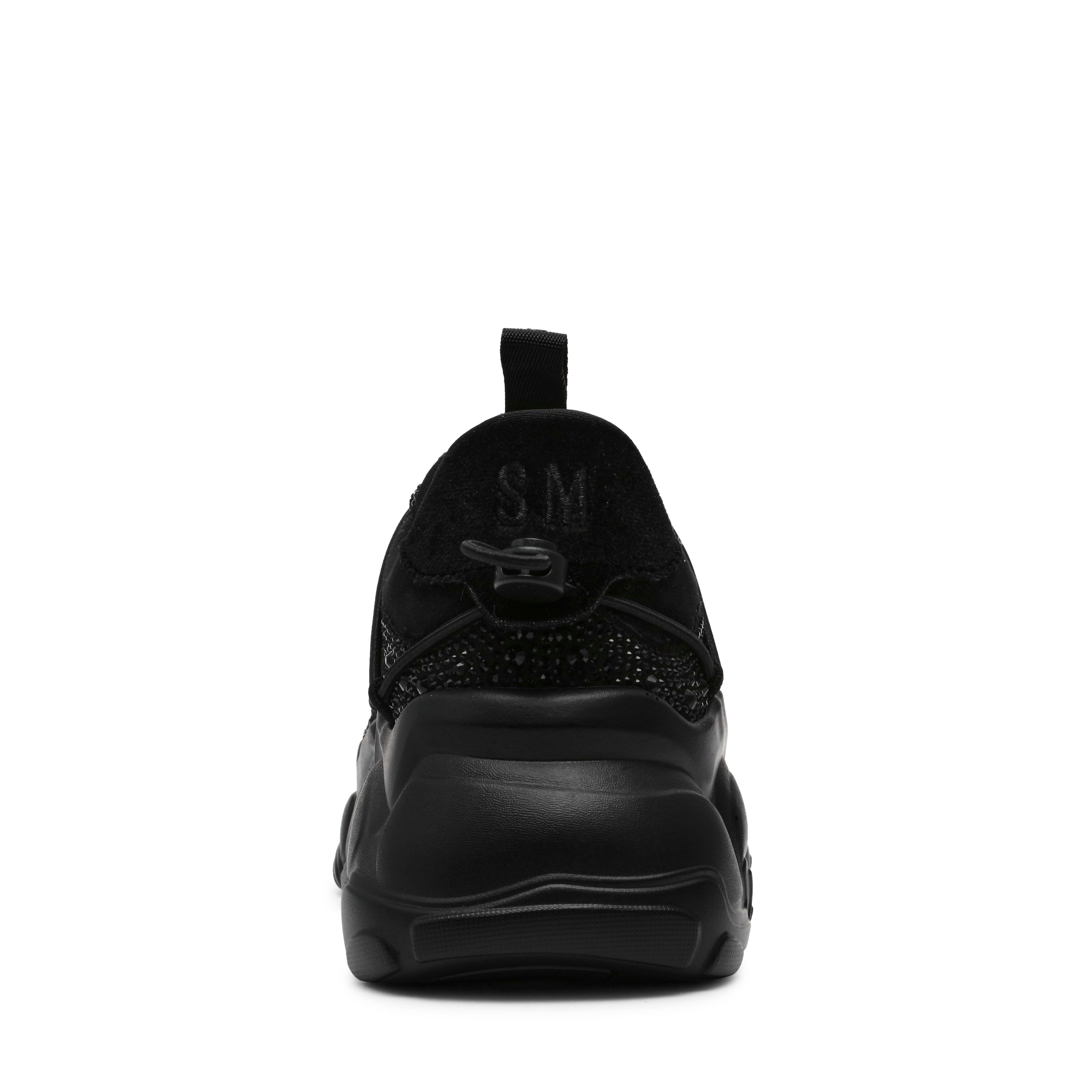 Spectator R Black Velvet Tenis con Brillos Negros para Mujer