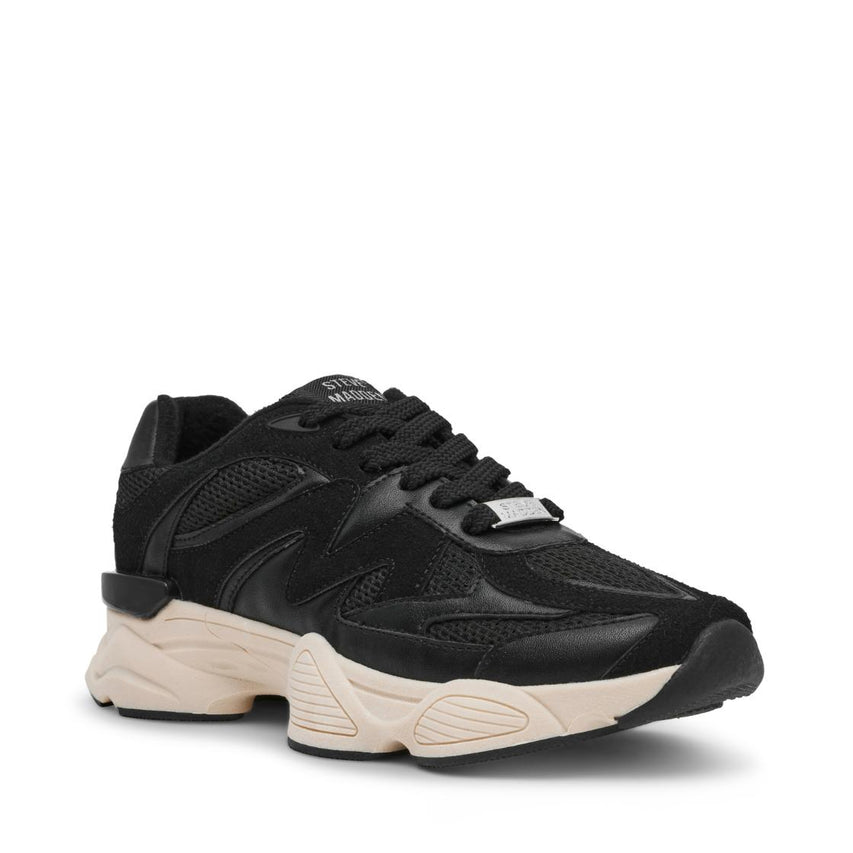 Speeder Black Leather Tenis Deportivos Negros