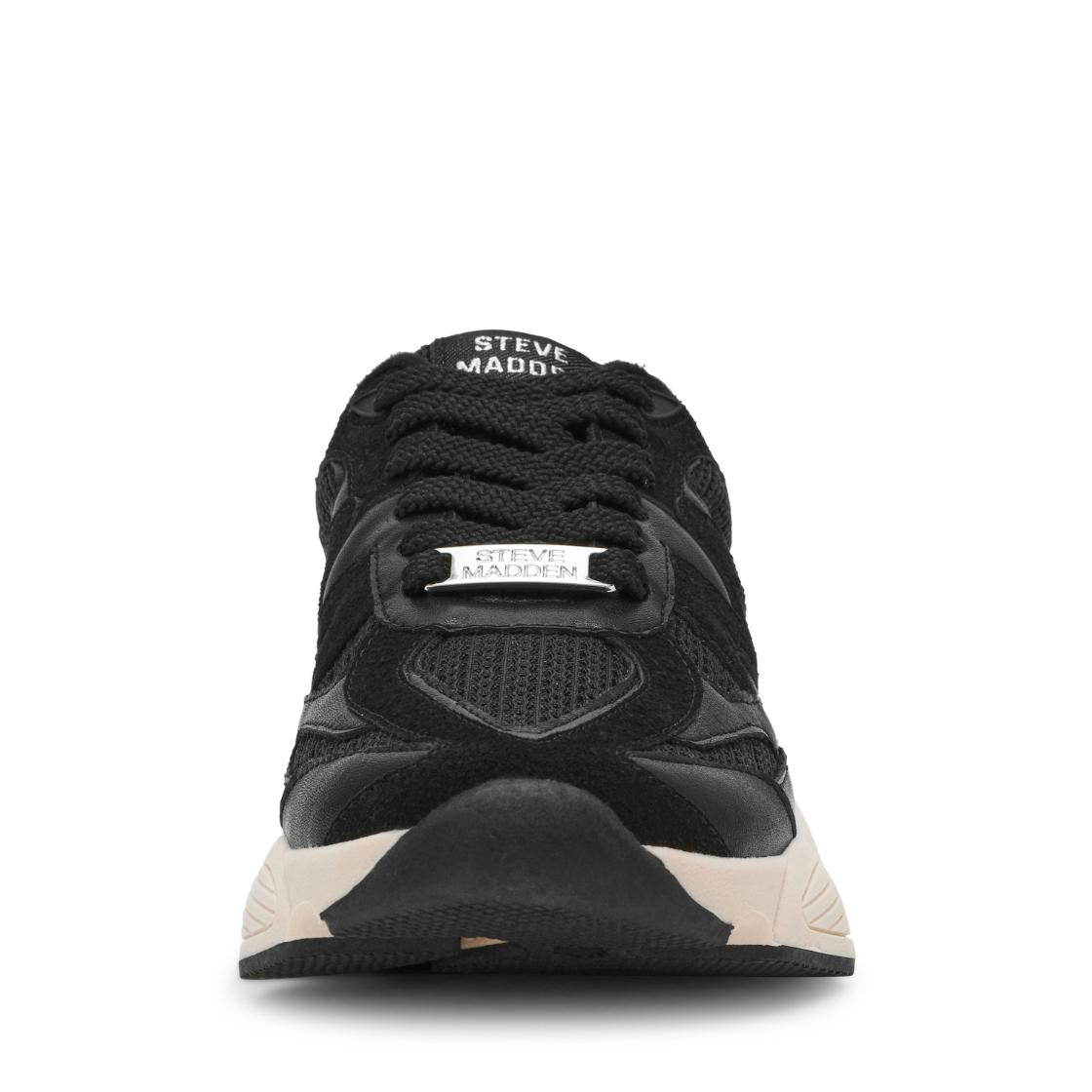 Speeder Black Leather Tenis Deportivos Para Mujer