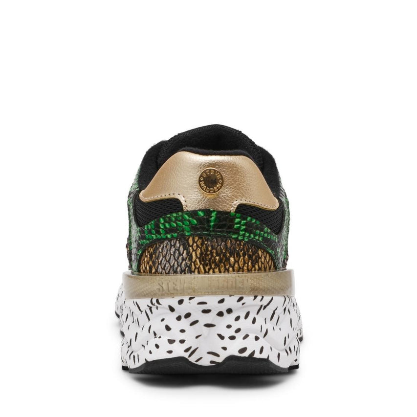 Speeder Green/Gold Tenis Deportivos Negros Para Mujer