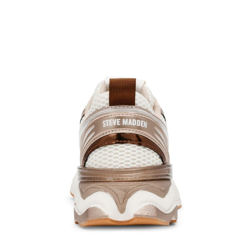 Speedster E Silver Gold Cream Tenis Beige para Mujer