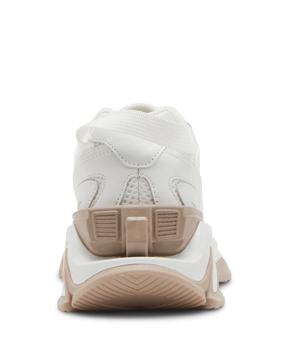 Speedyy White Multi Tenis Blancos con Beige para Mujer