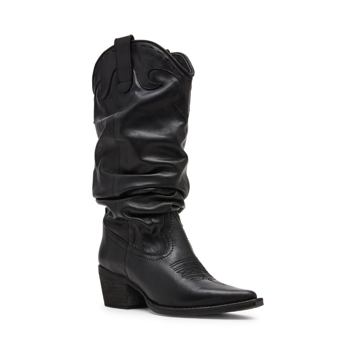 Stage Black Leather Botas Negras
