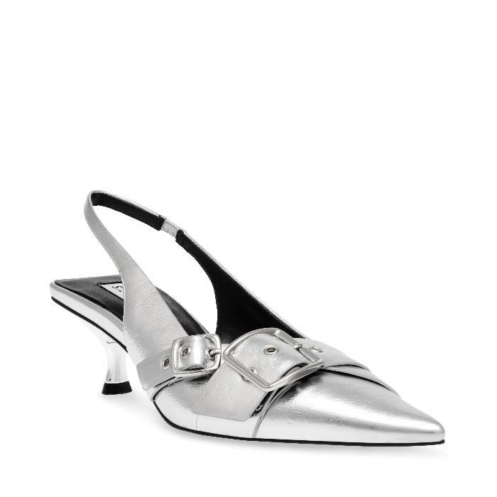 Stepback Silver Tacones Plateados