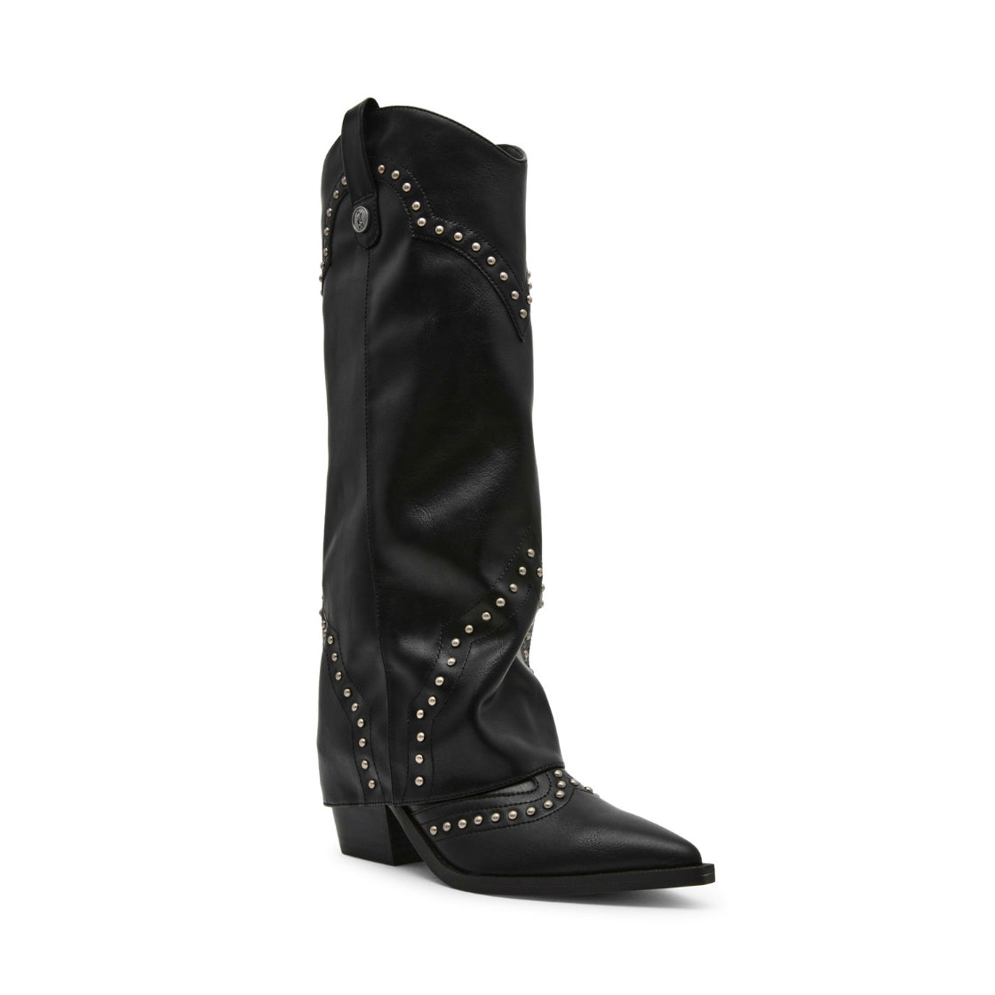 Streamline Black Botas Vaqueras Negras
