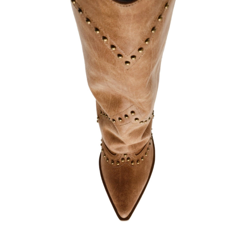 Streamline Tan Botas Vaqueras Largas Cafes