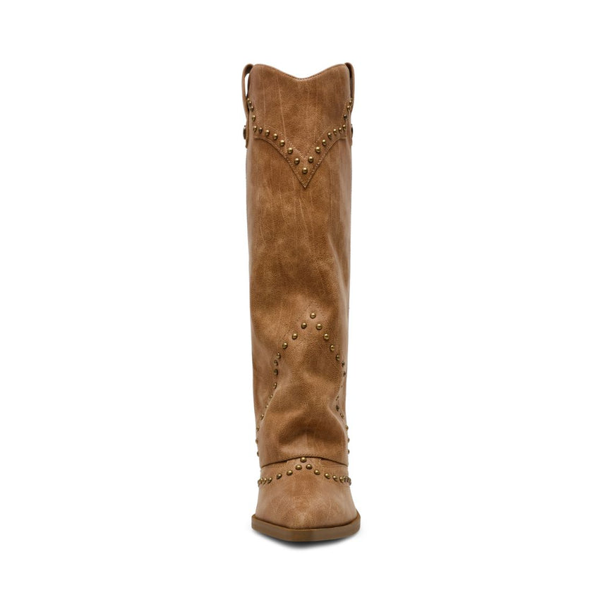 Streamline Tan Cowboy Boots Para Mujer